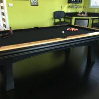 Slate Pool Table & Player's Chairs